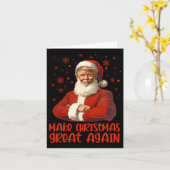 再び素晴らしクリスマスをおもしろい作る カード (黄色い花)