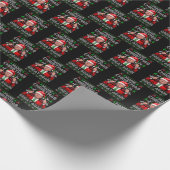 再び素晴らしクリスマスをおもしろい作る ラッピングペーパー (角)