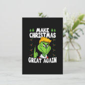 再び素晴らしクリスマスを作るドナルドトランプクリスマスおもしろい 招待状 (スタンド正面)