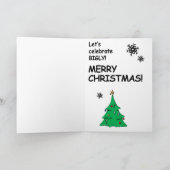 再び素晴らしクリスマスを作る – 大き祝にしよう シーズンカード (内部)