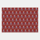 再び素晴らしクリスマスを醜いトランプ ラッピングペーパーシート (正面3)