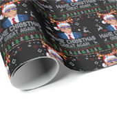 再び素晴らしクリスマスを醜いトランプ ラッピングペーパー (ロールコーナー)