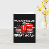 再び素晴らしサンタトランプおもしろいクリスマスパジャマ カード (黄色い花)