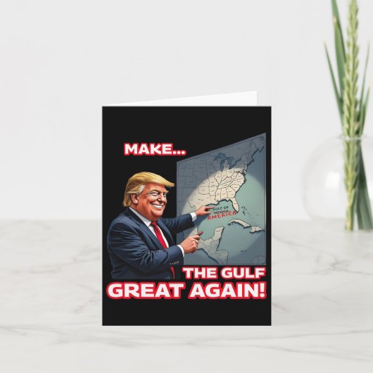 再び素晴らしトランプおもしろいをアメリカに迎える カード (正面)