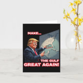 再び素晴らしトランプおもしろいをアメリカに迎える カード (黄色い花)