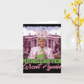 再び素晴らし復活祭おもしろいを行う カード (黄色い花)