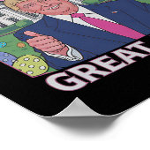 再び素晴らし復活祭のトランプ国旗1 ポスター (角)