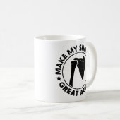 再び肩素晴らしをおもしろい痛める コーヒーマグカップ (正面右)