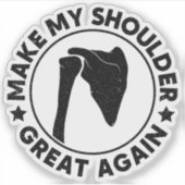 再び肩素晴らしをおもしろい痛める シール (正面)