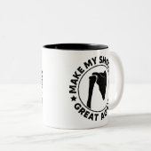 再び肩素晴らしをおもしろい痛める ツートーンマグカップ (正面右)