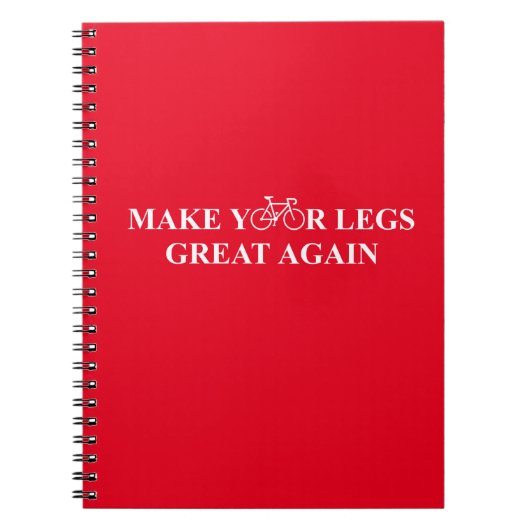 再び脚を作素晴らしる ノートブック (正面)