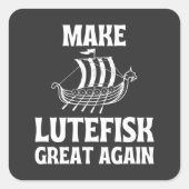 再び腐った素晴らし魚ユーモアのあるを作る スクエアシール (正面)