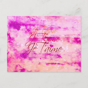 再び訪問されるJe T'aime ポストカード