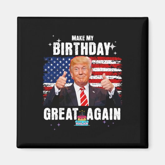 再び誕生日素晴らしする マグネット (正面)