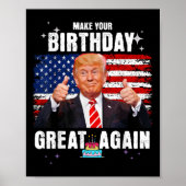 再び誕生日素晴らしを作る，トランプ誕生日 ポスター (正面)