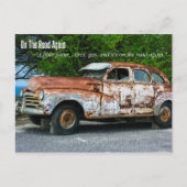 再び道を進む。 ポストカード (正面)