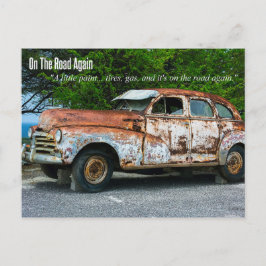 再び道を進む。 ポストカード