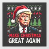 再び醜い素晴らしクリスマススセーター切り株を作る ウィンドウサイン (シート)