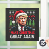 再び醜い素晴らしクリスマススセーター切り株を作る ウィンドウサイン (ホーム)