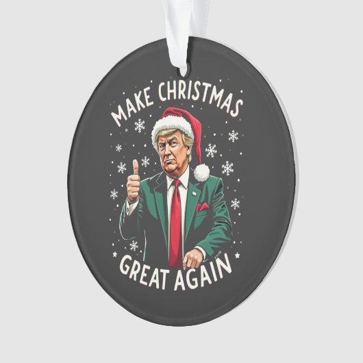 再び醜い素晴らしクリスマススセーター切り株を作る オーナメント (正面)