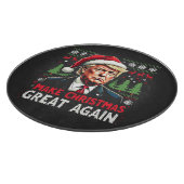 再び醜い素晴らしクリスマススセーター切り株を作る カッティングボード (角)