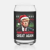 再び醜い素晴らしクリスマススセーター切り株を作る ガラス缶 (正面)