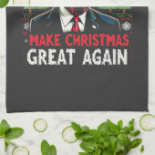 再び醜い素晴らしクリスマススセーター切り株を作る キッチンタオル (折り畳み)