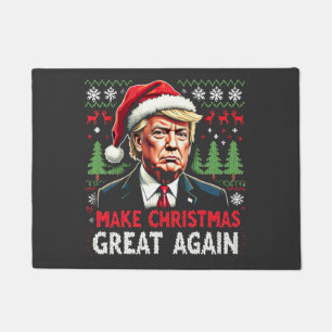 再び醜い素晴らしクリスマススセーター切り株を作る ドアマット