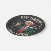 再び醜い素晴らしクリスマススセーター切り株を作る ペーパープレート (アングル)