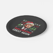 再び醜い素晴らしクリスマススセーター切り株を作る ペーパープレート (アングル)