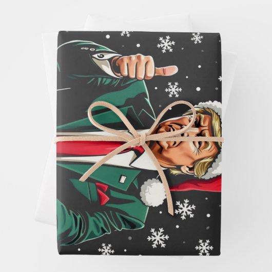 再び醜い素晴らしクリスマススセーター切り株を作る ラッピングペーパーシート (インサイチュ)