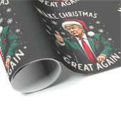 再び醜い素晴らしクリスマススセーター切り株を作る ラッピングペーパー (ロールコーナー)