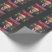 再び醜い素晴らしクリスマスセーター切り株を作る ラッピングペーパー (角)