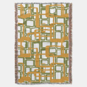 再び開いた半モダン世紀の長方形 スローブランケット (正面縦)