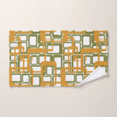 再び開いた半モダン世紀の長方形 バスタオルセット (ハンドタオル)