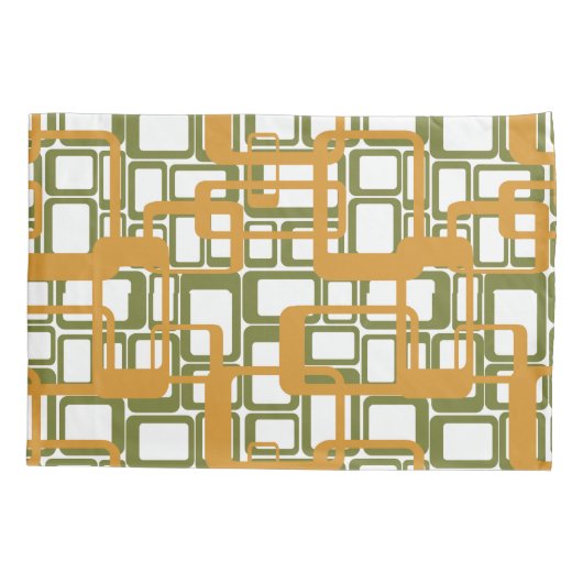 再び開いた半モダン世紀の長方形 枕カバー (裏面)