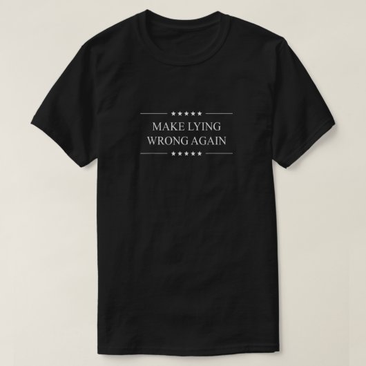 再び間違ったアンチを政治的に引っ張る Tシャツ (デザイン正面)