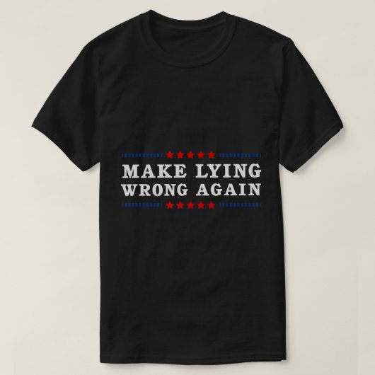 再び間違ったアンチTrump.png Tシャツ (デザイン正面)