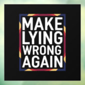 再び間違ったギフトを作るアンチトランプ ウィンドウサイン (シート3)