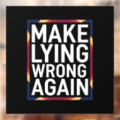 再び間違ったギフトを作るアンチトランプ ウィンドウサイン (シート2)