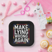 再び間違ったギフトを作るアンチトランプ ペーパープレート (パーティー)