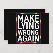 再び間違ったギフトを作るアンチトランプ ポストカード (正面/裏面)