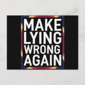 再び間違ったギフトを作るアンチトランプ ポストカード (正面)