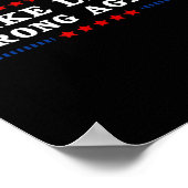 再び間違ってアンチトランプ ポスター (角)