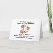 再び面白いハロウィーンをゴースト カード (正面)