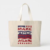 再び食べ物を作素晴らしるトート食料品ファーマーズマーケット ラージトートバッグ (裏面)