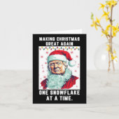 再び1つの雪素晴らし片Aクリスマスを作るトランプ カード (黄色い花)