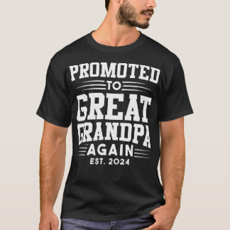 再び2024年素晴らし妊娠Anおじいちゃんに昇進 Tシャツ