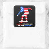再び50-50grind版のアメリカをスケートさせる スクエアシール (バッグ)