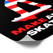 再び50-50grind版のアメリカをスケートさせる ポスター (角)